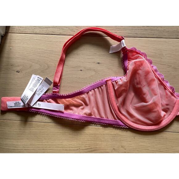 Victoria's Secret Tease Lace-Trim Unlined Demi Bra 36C - Picture 3 of 4